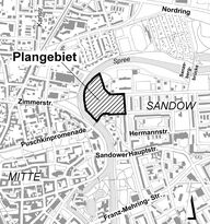 Geltungsbereich Bebauungsplan "Sandower Spreebogen"