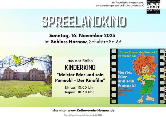 Kinder-Kino im Schloss - „Meister Eder und sein Pumuckl -
Der Kinofilm“