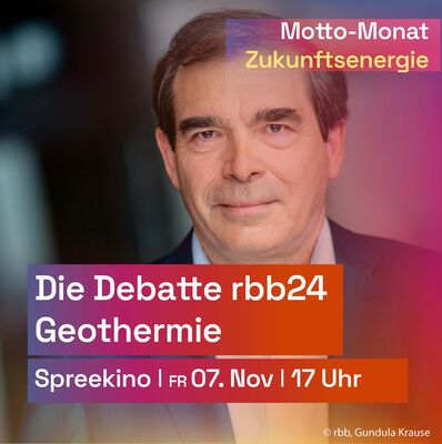 „Forum – Die Debatte: Geothermie“ vom rbb24 Inforadio
